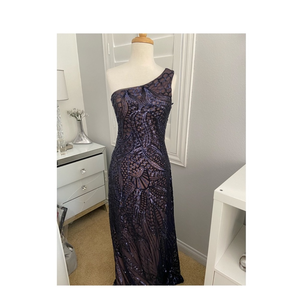 Blue Sequin Dress